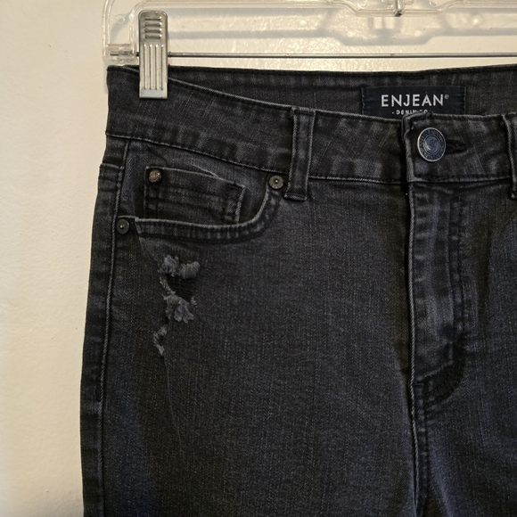 Enjean - 27x26 High Rise Distressed Skinny Jeans - Picture 4 of 14